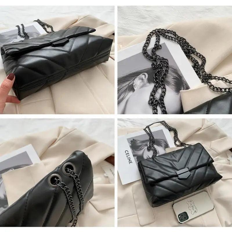 Nouveaux sacs à bandoulière décontractés de marque célèbre pour femmes, sac à bandoulière simple et tendance, sacs à main de styliste en cuir PU pour dames