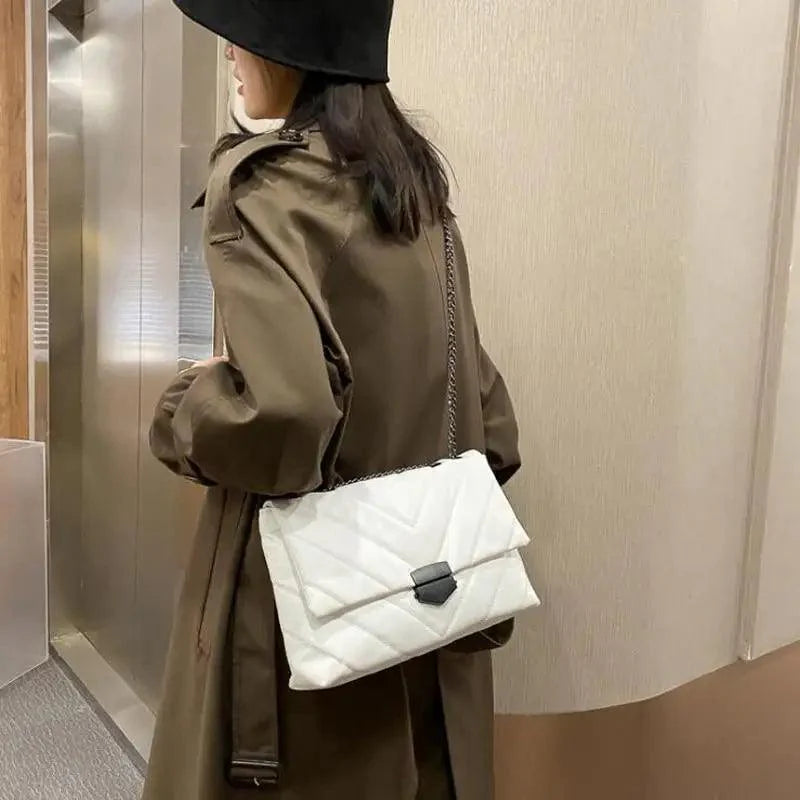 Nouveaux sacs à bandoulière décontractés de marque célèbre pour femmes, sac à bandoulière simple et tendance, sacs à main de styliste en cuir PU pour dames