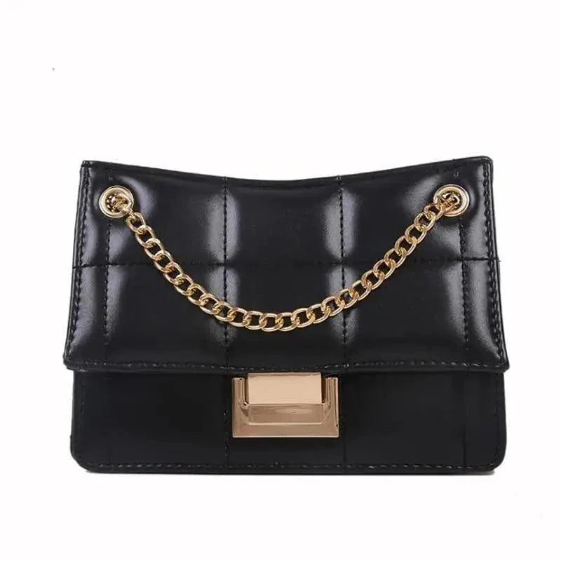 Nouveaux sacs à bandoulière chics à chaîne pour femmes, sacs à main d'été à bandoulière en cuir PU pour dames