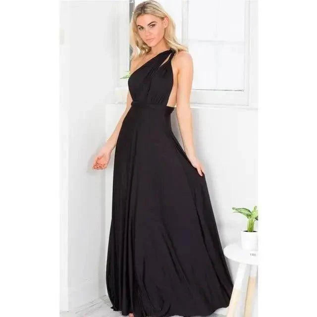 Nouvelle mode Boho Femmes Robe longue convertible multifaçon rouge club bandage Robes de soirée pour femmes