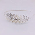 Nouveau Mode Mariée Belle Simple Généreuse Métal Feuilles feuille couronne bandeau Serre-tête Accessoires pour cheveux Femme Fille Coiffure Pour Mariages