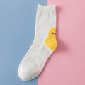 Nouvelles Chaussettes de Dessin Animé à la Mode, Imprimé Animal Canards, Chaussettes Mignonnes en Pur Coton, Chaussettes Courtes, Chaussettes Décontractées Canard Drôle Pour Hommes et Femmes