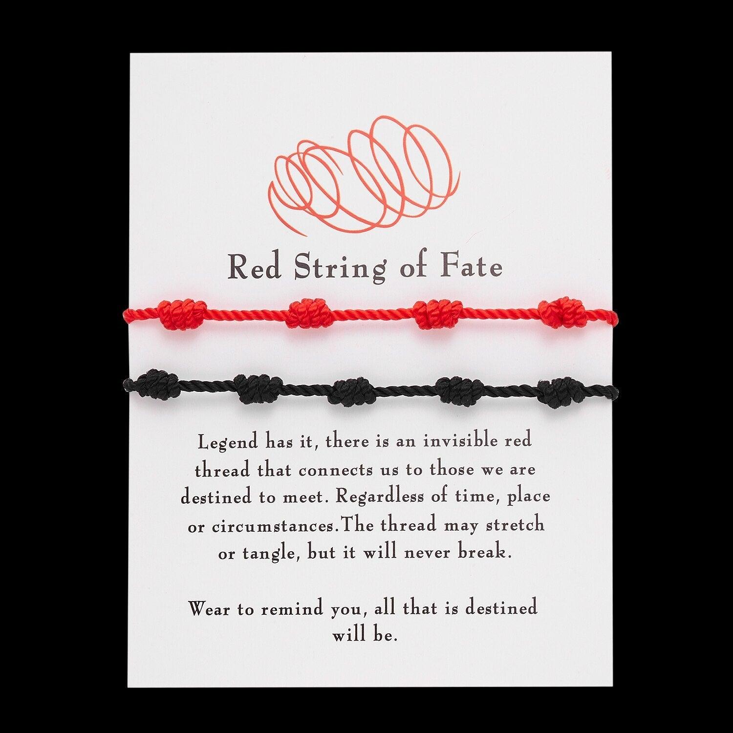 Nouveau Bracelet de Couple Tressé à la Main pour Femmes et Hommes, Charme Cœur Chanceux, Bracelets en Corde Réglables, Bracelet Cordon Rouge Tressé pour Hommes et Femmes