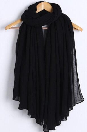 Nouvelle écharpe en coton doux élégante en viscose pour femmes, châles légers élégants, wraps, foulards hijab musulmans pour femmes