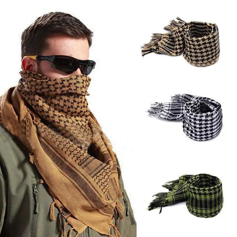 Nouvelle Écharpe Carrée Légère Tactique Militaire Arabe du Désert pour Homme, Tendance et d'Extérieur