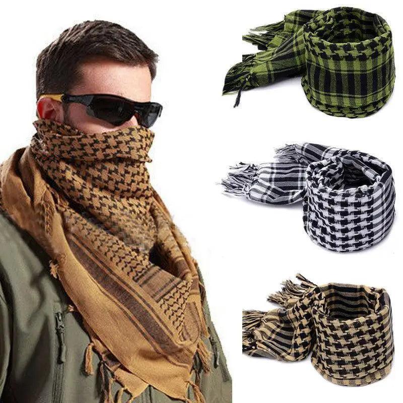 Nouvelle Écharpe Carrée Légère Tactique Militaire Arabe du Désert pour Homme, Tendance et d'Extérieur