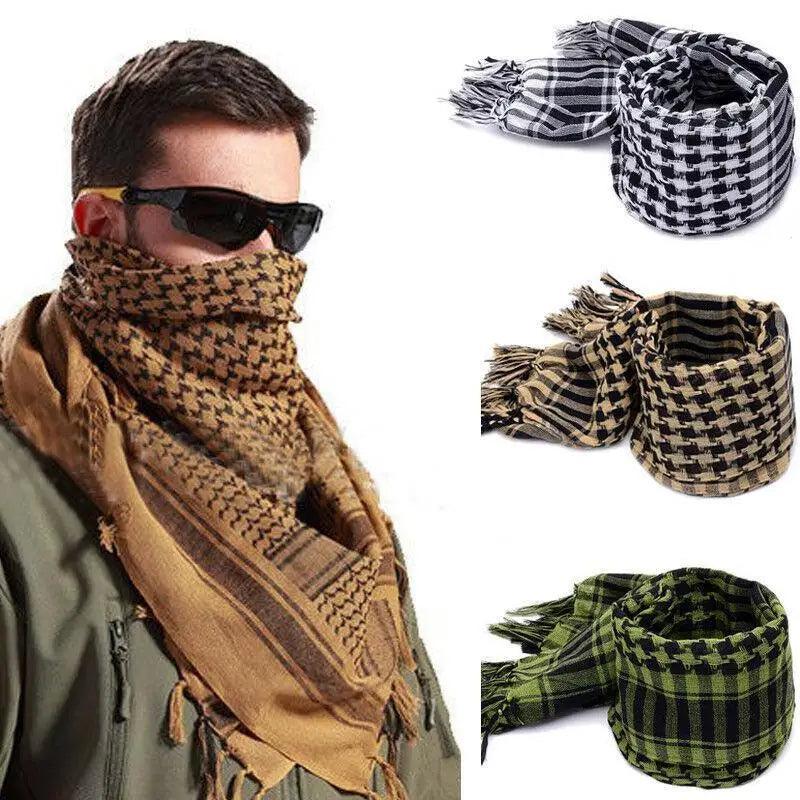 Nouvelle Écharpe Carrée Légère Tactique Militaire Arabe du Désert pour Homme, Tendance et d'Extérieur