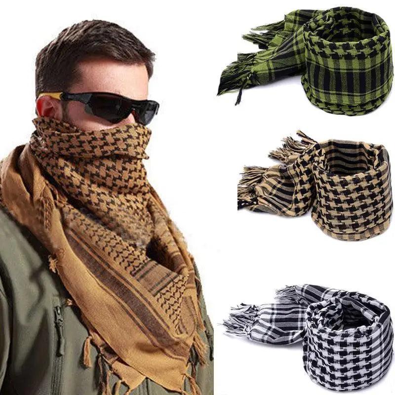 Nouvelle Écharpe Carrée Légère Tactique Militaire Arabe du Désert pour Homme, Tendance et d'Extérieur