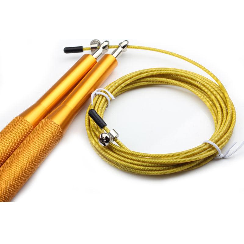 Nouvelles cordes à sauter de fitness Corde à sauter rapide en fil d'acier lourd Corde à sauter lestée avec roulement à billes à 360 degrés et poignée antidérapante en alliage d'aluminium pour l'entraînement de fitness à domicile