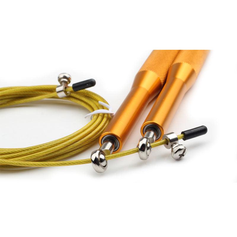 Nouvelles cordes à sauter de fitness Corde à sauter rapide en fil d'acier lourd Corde à sauter lestée avec roulement à billes à 360 degrés et poignée antidérapante en alliage d'aluminium pour l'entraînement de fitness à domicile