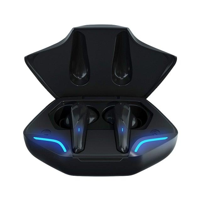 Nouveaux écouteurs de jeu TWS 5.0 Casque sans fil Stéréo Écouteurs de sport Microphone avec boîtier de charge pour téléphone Bluetooth