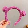 Nouvelles Filles Mignonnes Oreilles d'Ours Peluche Simple Serre-têtes Enfants Adorables Ornements de Cheveux Bandeaux Cerceaux de Cheveux Enfants Mode Magnifiques Accessoires de Cheveux Pour Femmes