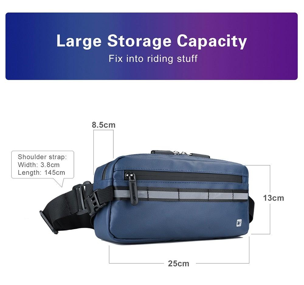 Nouveau Sac de Guidon Sacoches de Vélo Sacoche de Cadre Imperméable Multifonctionnel Sac à Bandoulière Portable Accessoires de Vélo Sac de Guidon Multifonctionnel Sacoche Avant de Vélo Étanche Sac à Bandoulière Sac à Main Sac Banane