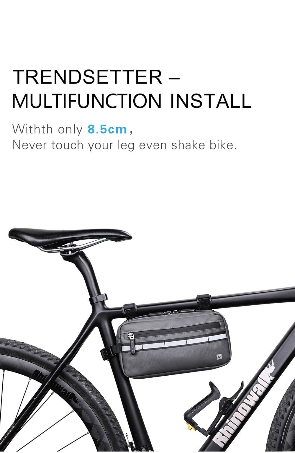 Nouveau Sac de Guidon Sacoches de Vélo Sacoche de Cadre Imperméable Multifonctionnel Sac à Bandoulière Portable Accessoires de Vélo Sac de Guidon Multifonctionnel Sacoche Avant de Vélo Étanche Sac à Bandoulière Sac à Main Sac Banane