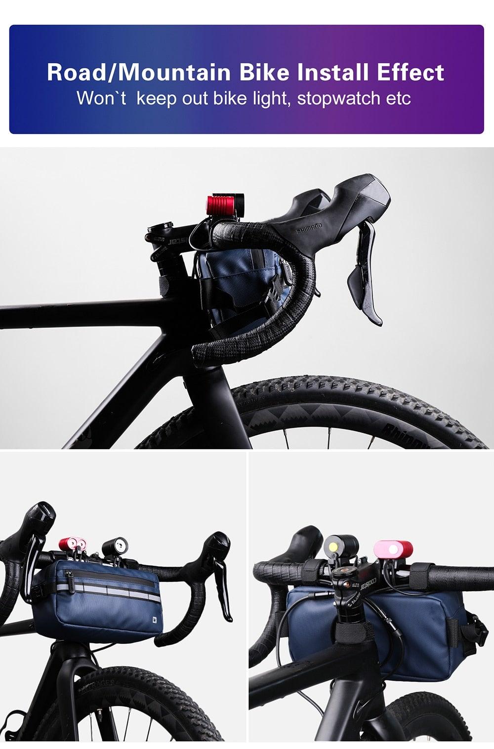 Nouveau Sac de Guidon Sacoches de Vélo Sacoche de Cadre Imperméable Multifonctionnel Sac à Bandoulière Portable Accessoires de Vélo Sac de Guidon Multifonctionnel Sacoche Avant de Vélo Étanche Sac à Bandoulière Sac à Main Sac Banane