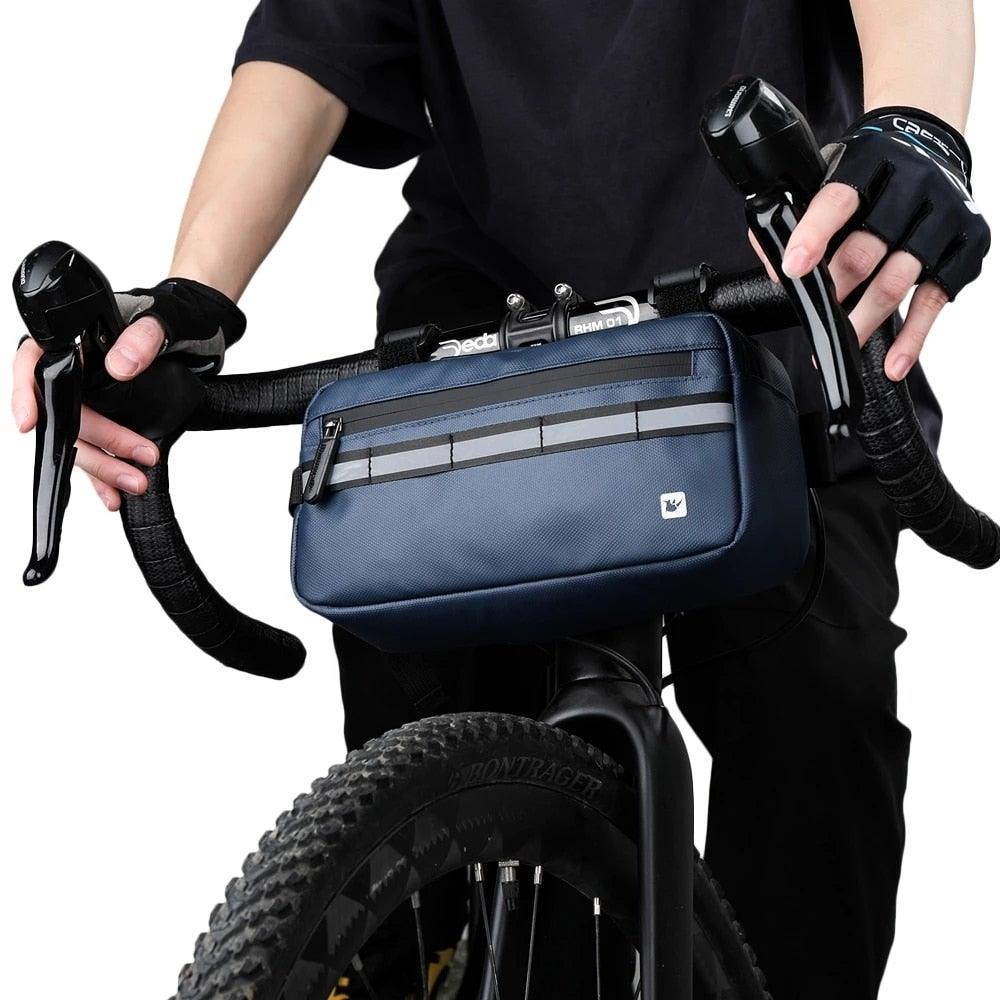 Nouveau Sac de Guidon Sacoches de Vélo Sacoche de Cadre Imperméable Multifonctionnel Sac à Bandoulière Portable Accessoires de Vélo Sac de Guidon Multifonctionnel Sacoche Avant de Vélo Étanche Sac à Bandoulière Sac à Main Sac Banane