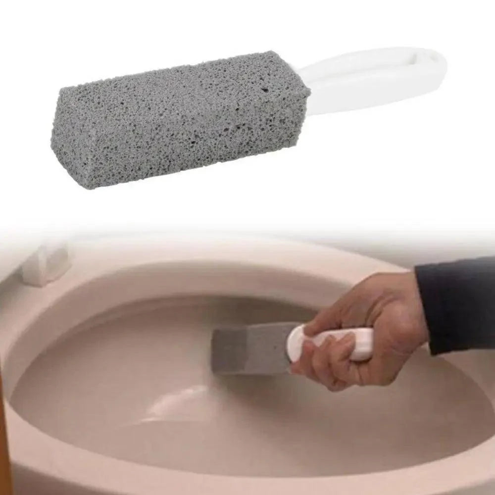 Nouvelle brosse de nettoyage portative incroyable en pierre ponce pour toilettes, carrelages, éviers, baignoires, outil de nettoyage à 360 degrés, gadgets de salle de bain