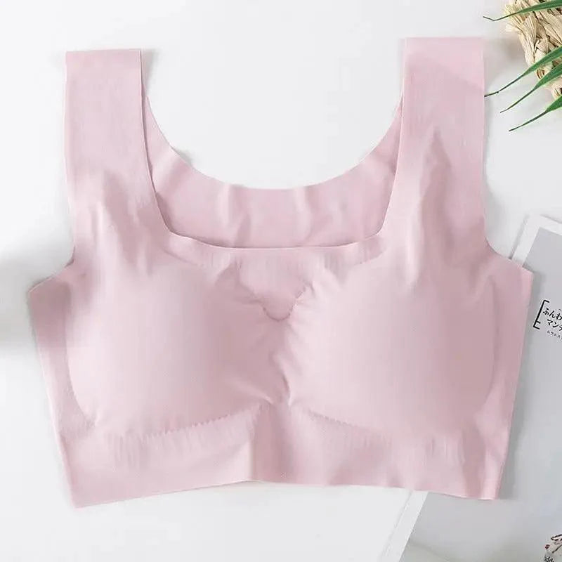 Nouveau soutien-gorge de sport sans couture incroyable pour femmes, rembourré push-up, haut de sport yoga antichoc, grande taille, soutien-gorge d'entraînement de gym, gilet de sport à dos en U