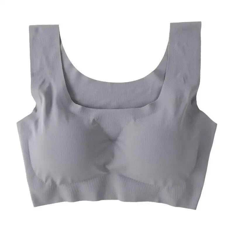 Nouveau soutien-gorge de sport sans couture incroyable pour femmes, rembourré push-up, haut de sport yoga antichoc, grande taille, soutien-gorge d'entraînement de gym, gilet de sport à dos en U