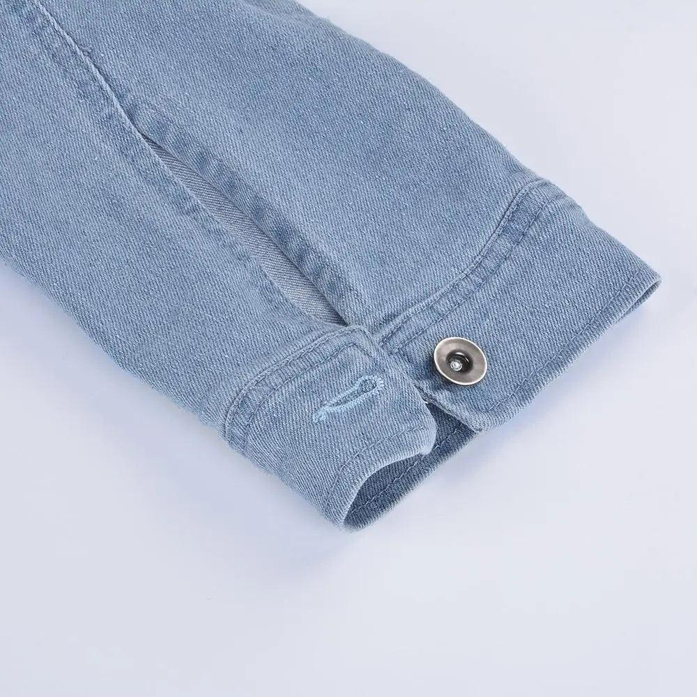 Nouvelles incroyables vestes en jean déchirées pour femmes, sexy, printemps, vintage, décontractées, courtes, à manches bouffantes, manteau d'hiver, streetwear