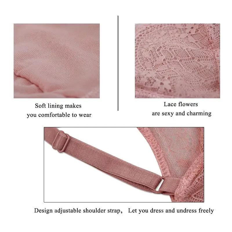 Nouveaux Sous-vêtements Incroyables Pour Femmes Soutien-gorge Sexy Sans Doublure Lingerie en Dentelle Bonnets Intimes Soutien-gorge Push-Up Pour Femme