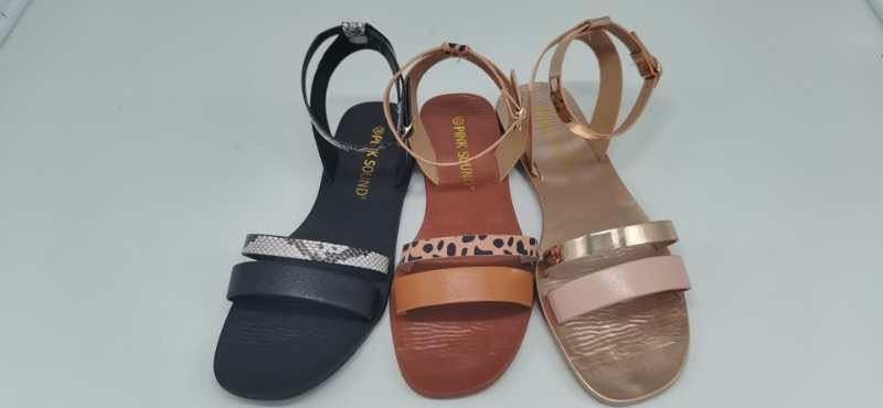 Nouvelles sandales plates d'été léopard pour femme, chaussures de plage à la mode, talons plats à boucle, bout ouvert, plateforme, sandales plates décontractées à lanières, à bride de cheville.