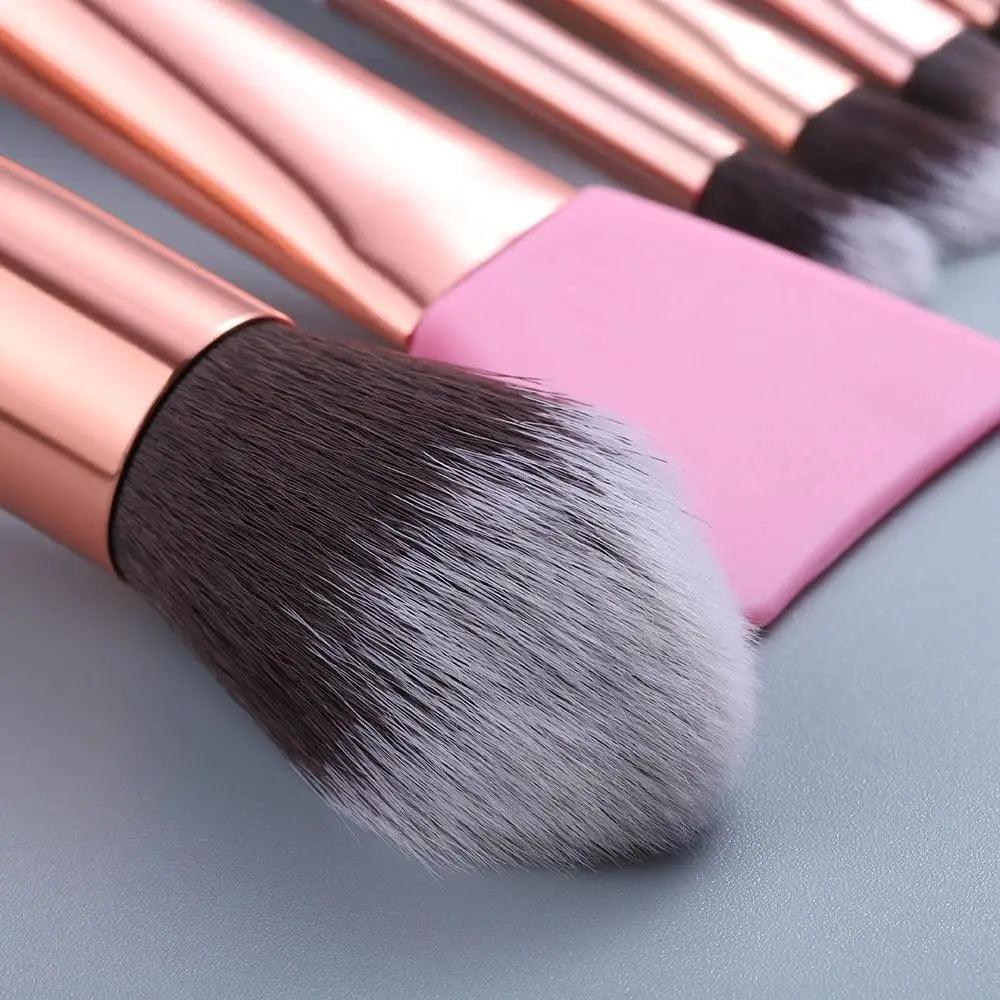 Nouvel Ensemble de Pinceaux de Maquillage Luxueux 12/8/5pcs Yeux Lèvres Sourcils Peigne Cils Éponge Pinceau Ombre à Paupières Silicone Masque Facial Contour Brosses Cosmétiques