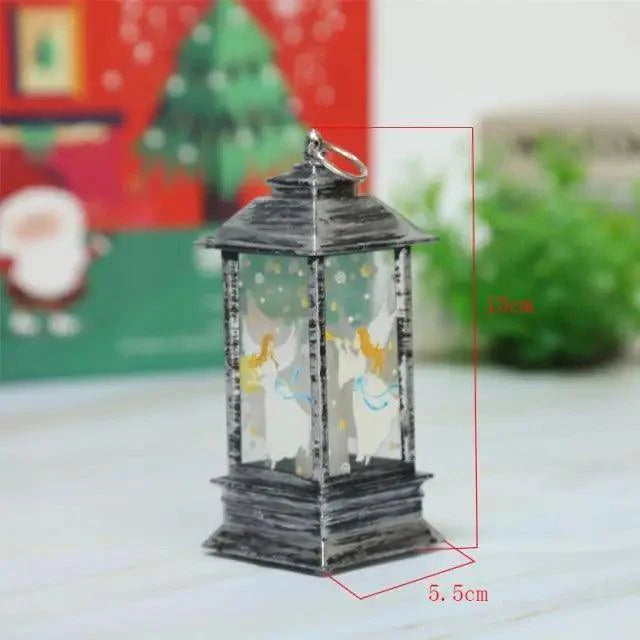 Nouvelle Lampe LED de Luxe pour Ornement de Noël, Lanterne de Bureau Suspendue Père Noël Elan, Lumières Décoratives pour Fête de Noël à la Maison, Cadeau pour Enfants