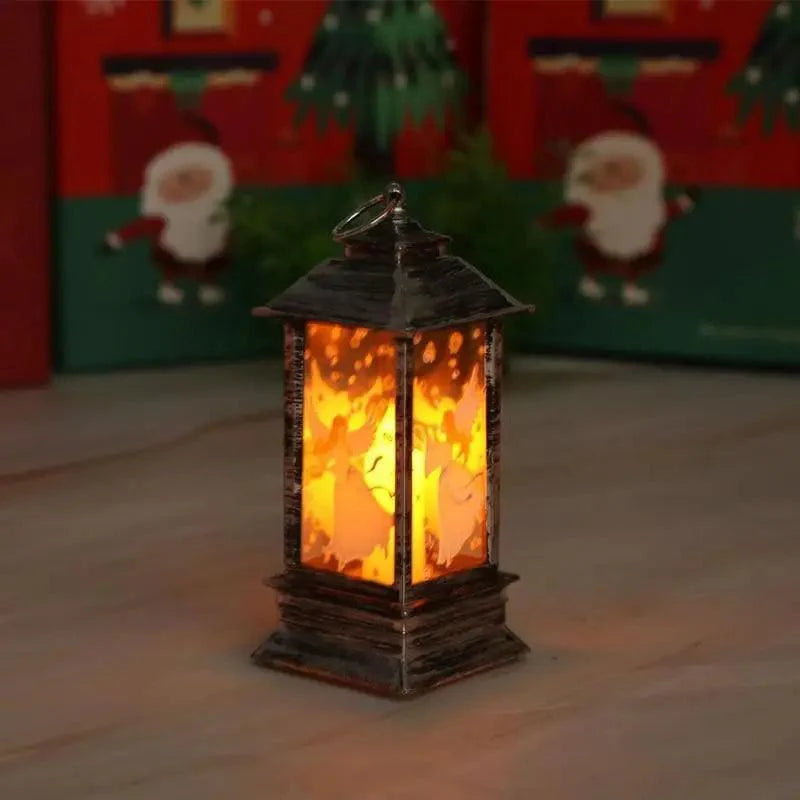 Nouvelle Lampe LED de Luxe pour Ornement de Noël, Lanterne de Bureau Suspendue Père Noël Elan, Lumières Décoratives pour Fête de Noël à la Maison, Cadeau pour Enfants
