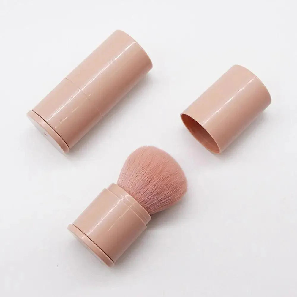 Nouveau Pinceau de Maquillage de Luxe Pratique et Rétractable Un Grand Pinceau à Poudre avec Couvercle Ensemble Complet d'Outils de Beauté Pratique