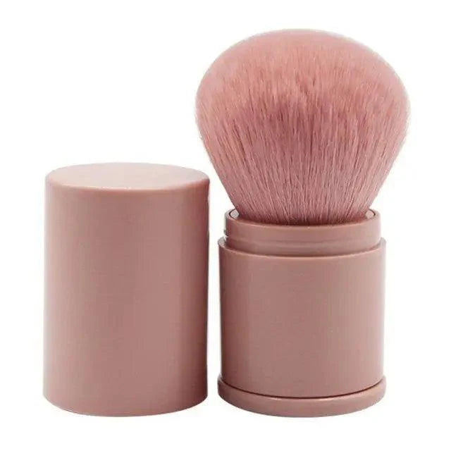 Nouveau Pinceau de Maquillage de Luxe Pratique et Rétractable Un Grand Pinceau à Poudre avec Couvercle Ensemble Complet d'Outils de Beauté Pratique