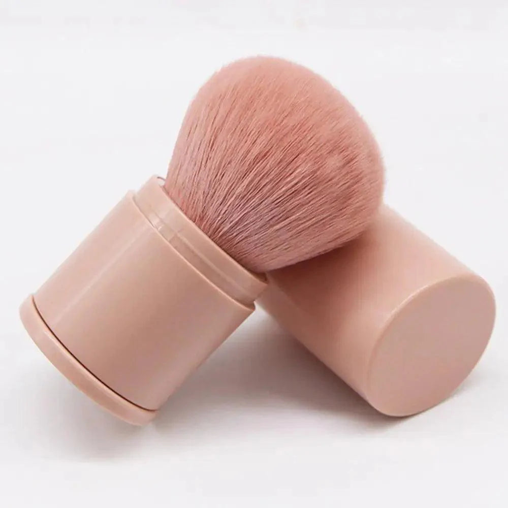 Nouveau Pinceau de Maquillage de Luxe Pratique et Rétractable Un Grand Pinceau à Poudre avec Couvercle Ensemble Complet d'Outils de Beauté Pratique