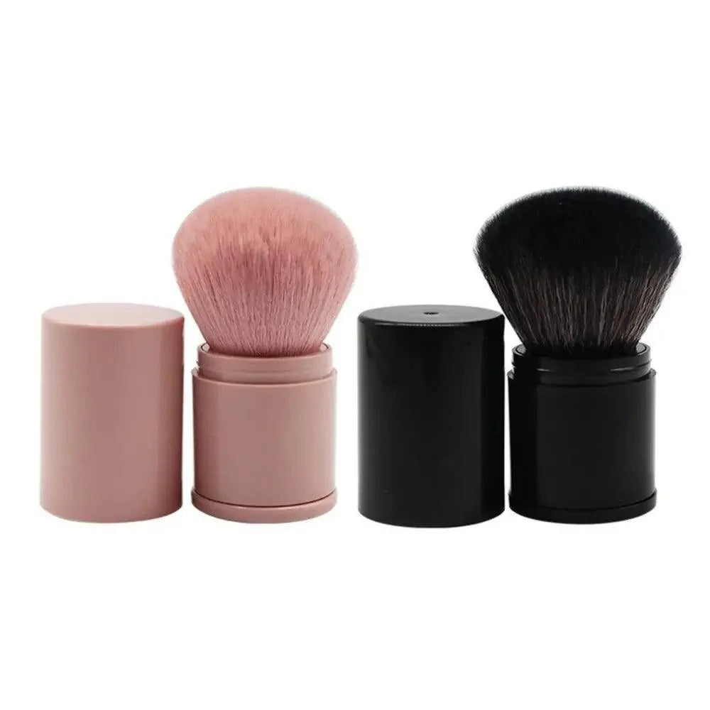 Nouveau Pinceau de Maquillage de Luxe Pratique et Rétractable Un Grand Pinceau à Poudre avec Couvercle Ensemble Complet d'Outils de Beauté Pratique