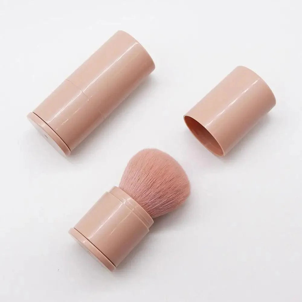 Nouveau Pinceau de Maquillage de Luxe Pratique et Rétractable Un Grand Pinceau à Poudre avec Couvercle Ensemble Complet d'Outils de Beauté Pratique