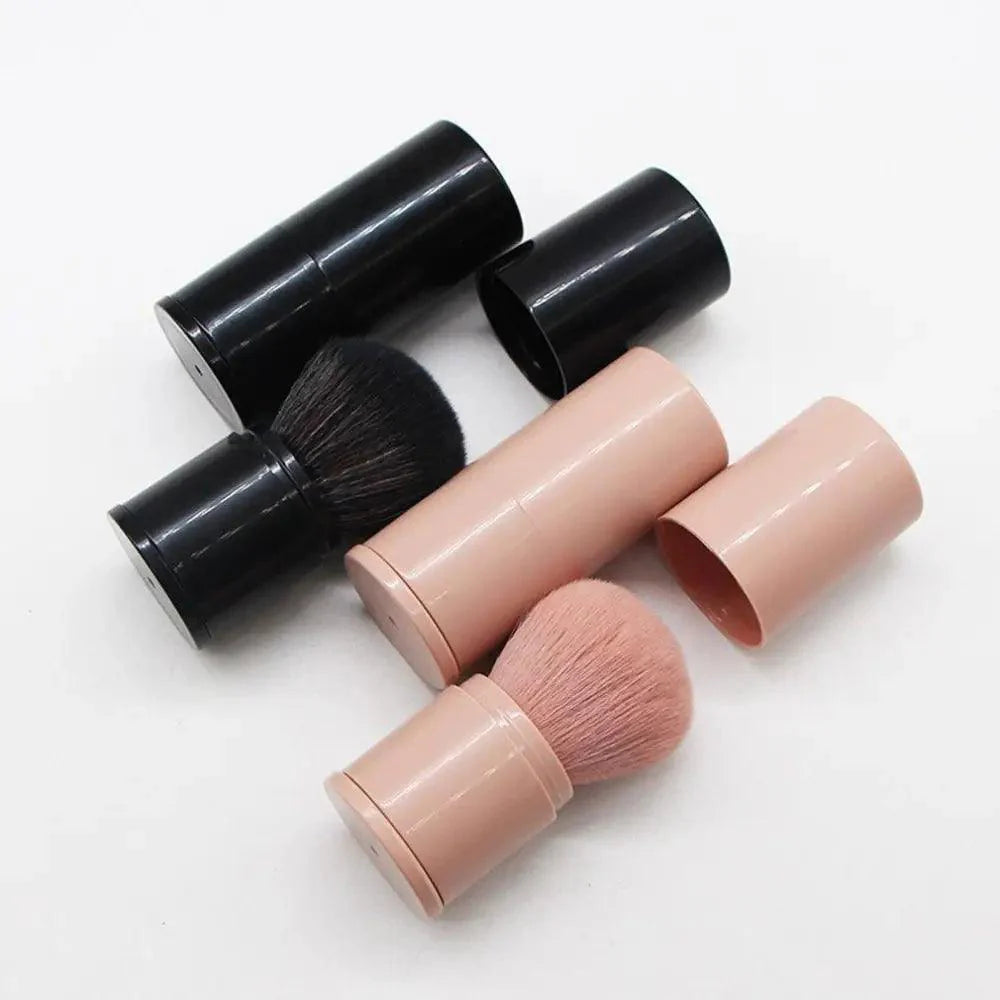 Nouveau Pinceau de Maquillage de Luxe Pratique et Rétractable Un Grand Pinceau à Poudre avec Couvercle Ensemble Complet d'Outils de Beauté Pratique