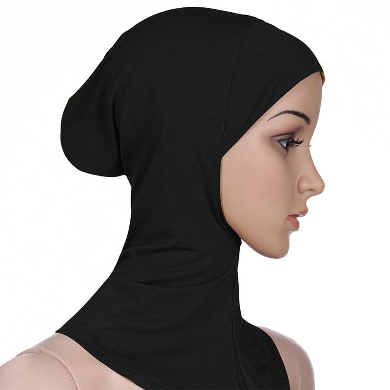 Nouvelle mode de luxe hiver doux coloré intérieur Hijab Casquette Musulmane Turban Hijab Casquettes Musulman Sous Écharpe Femmes Léger Hijab Bonnet Musulmanes Élégantes Écharpe Turbans Tête Pour Femmes Hijabs Casquettes Hijab Chapeau Pour Femmes