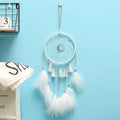 Nouveau Luxe Original Attrape-Rêves Argent Gris 2 Anneaux Plumes À Suspendre Cadeaux Artistiques Pour Meilleures Amies Cadeaux Créatifs Saint-Valentin