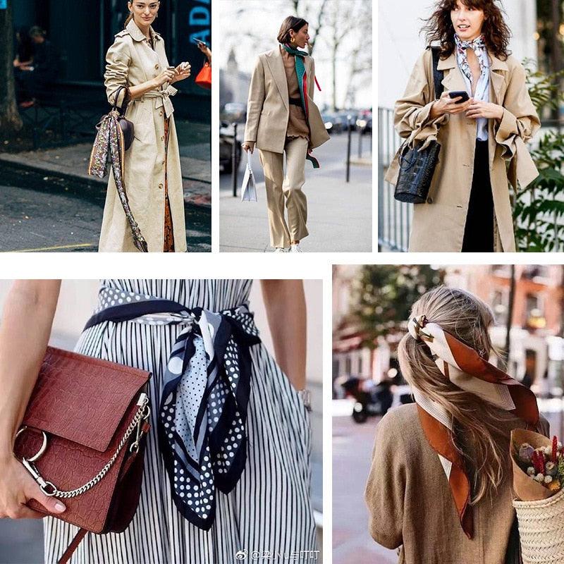 Nouveau foulard élégant de luxe pour femme, foulard fin en tricot léger à col à carreaux pour l'hiver