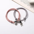 Nouveau bracelet de couple magnétique étoile astronaute bracelet magnétique attrayant à la mode étoile pour couples ensemble de cadeaux de bijoux pour meilleurs amis petite amie petit ami femmes hommes