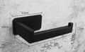 Nouveau support de rouleau de papier toilette mural noir mat en acier inoxydable 304 pour accessoires de salle de bain. Support de rouleau de papier toilette mural noir mat en acier inoxydable 14,5 cm.