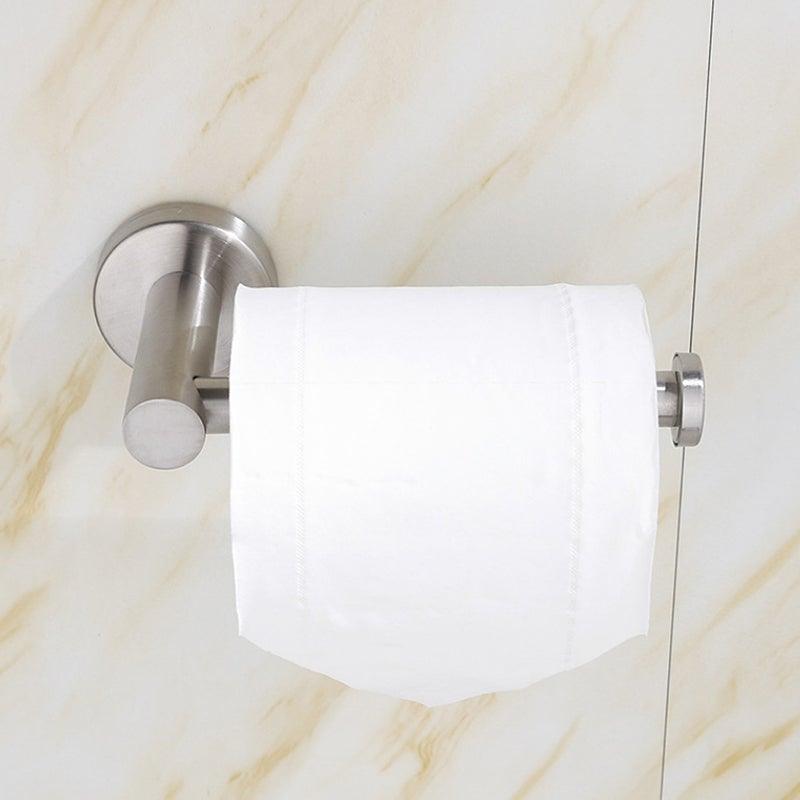 Nouveau support de rouleau de papier toilette mural noir mat en acier inoxydable 304 pour accessoires de salle de bain. Support de rouleau de papier toilette mural noir mat en acier inoxydable 14,5 cm.