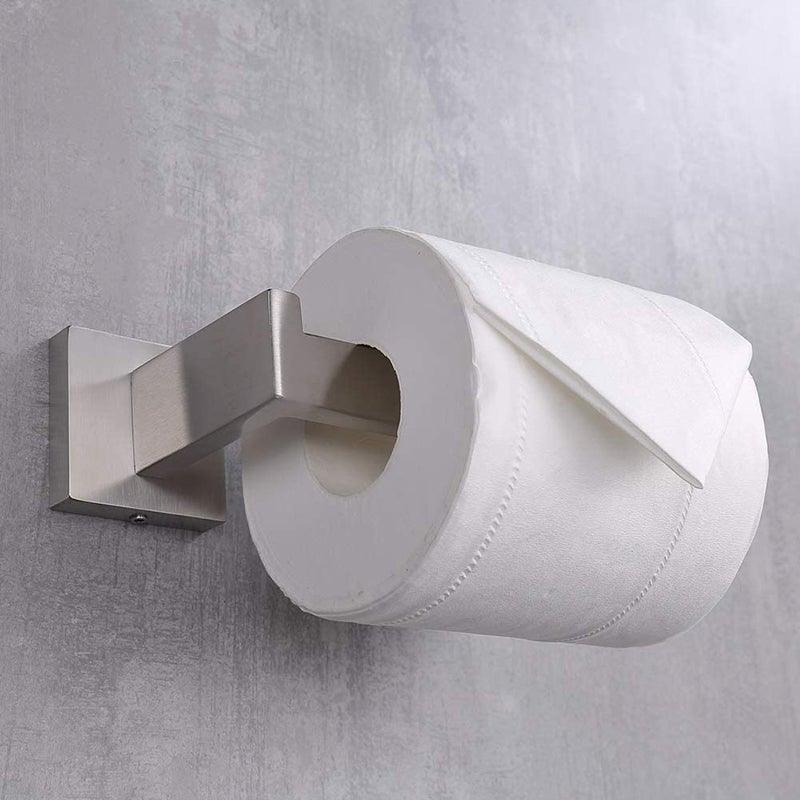 Nouveau support de rouleau de papier toilette mural noir mat en acier inoxydable 304 pour accessoires de salle de bain. Support de rouleau de papier toilette mural noir mat en acier inoxydable 14,5 cm.