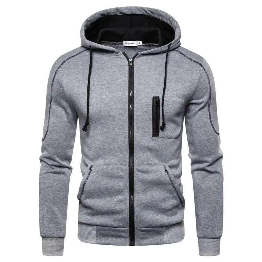 Nouvelle Veste à Capuche Polaire Homme Manteau à Capuche Sportswear Homme Streetwear Survêtement Ensembles de Sweat-shirts à Capuche Décontractés Jogging Athlétique