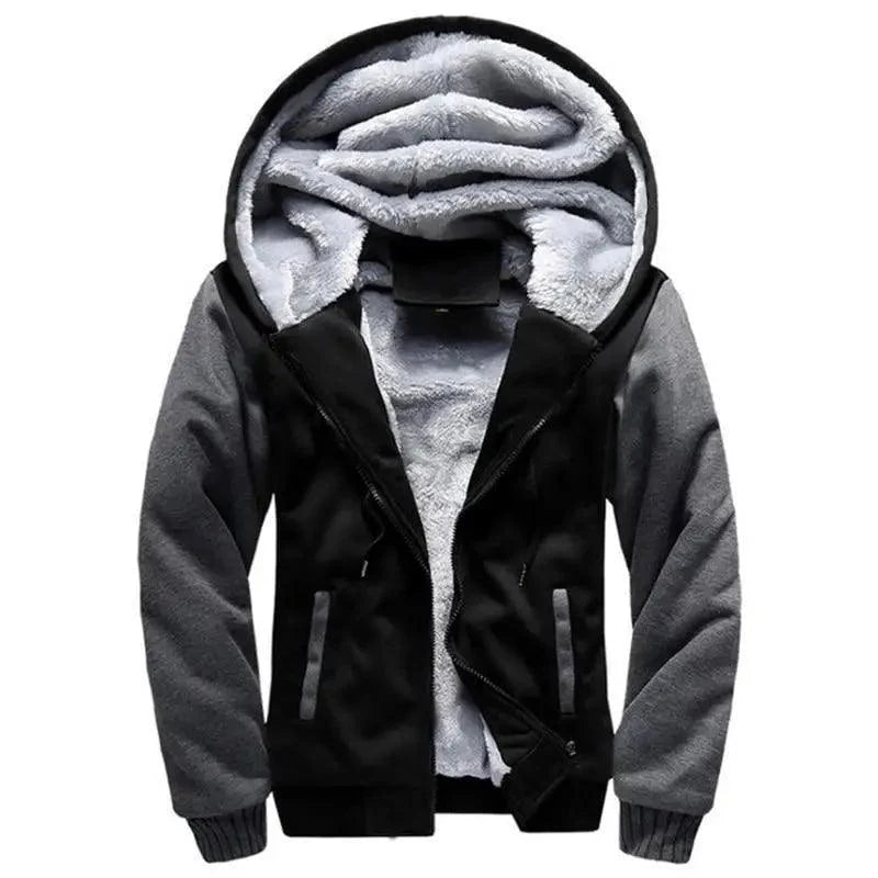 Nouveaux sweats à capuche pour hommes, hiver, épais, chaud, polaire, manteau de sport, streetwear masculin, pull d'hiver chaud en polaire, veste rembourrée épaisse, sweat à capuche.