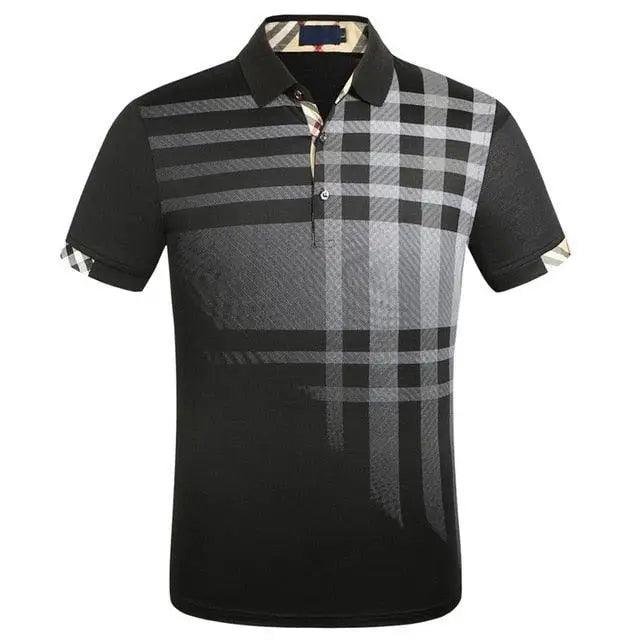 Nouveau Polo pour Homme - T-shirt à Manches Courtes en Coton Doux, Grande Taille, Polo Moderne pour Homme, Coupe Slim, T-shirt d'Été Fin à Manches Courtes, Vêtements à Carreaux