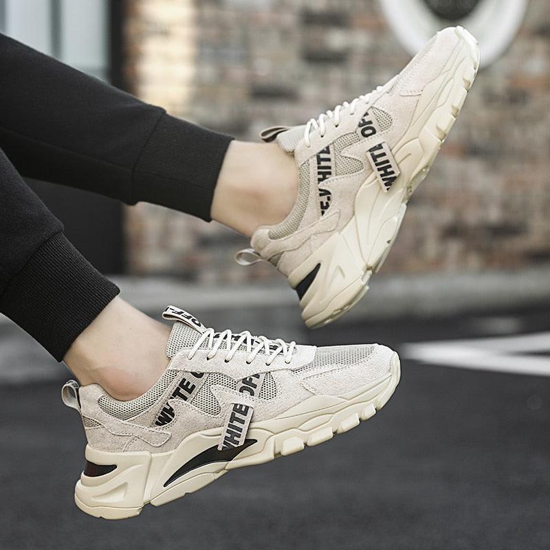 Nouvelles baskets montantes décontractées pour homme, respirantes, sportives, de haute qualité, pour le printemps et l'été, pour la marche, athlétiques, en maille.