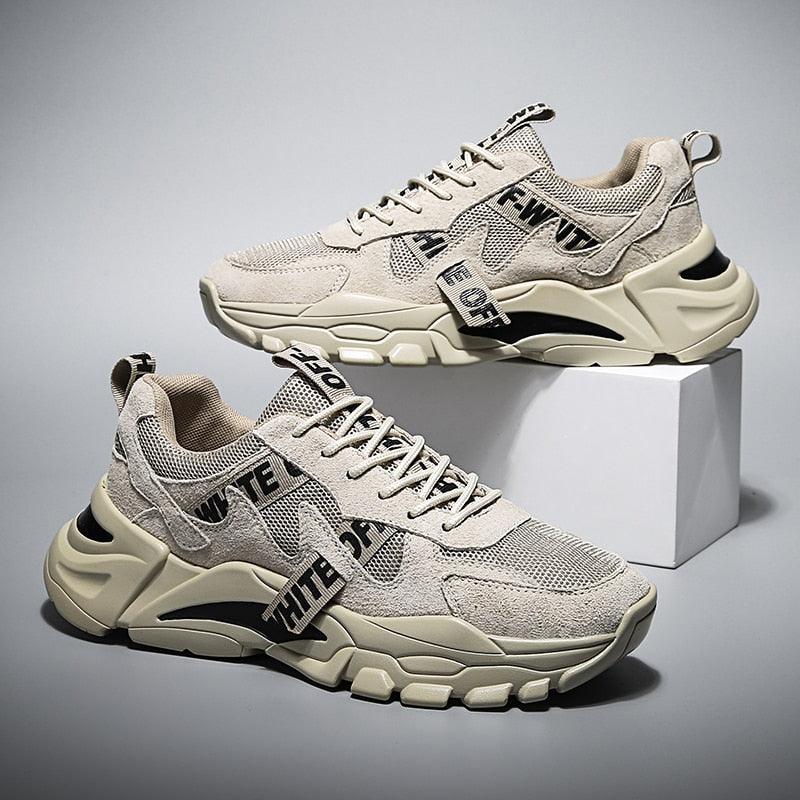 Nouvelles baskets montantes décontractées pour homme, respirantes, sportives, de haute qualité, pour le printemps et l'été, pour la marche, athlétiques, en maille.