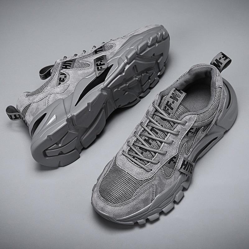 Nouvelles baskets montantes décontractées pour homme, respirantes, sportives, de haute qualité, pour le printemps et l'été, pour la marche, athlétiques, en maille.