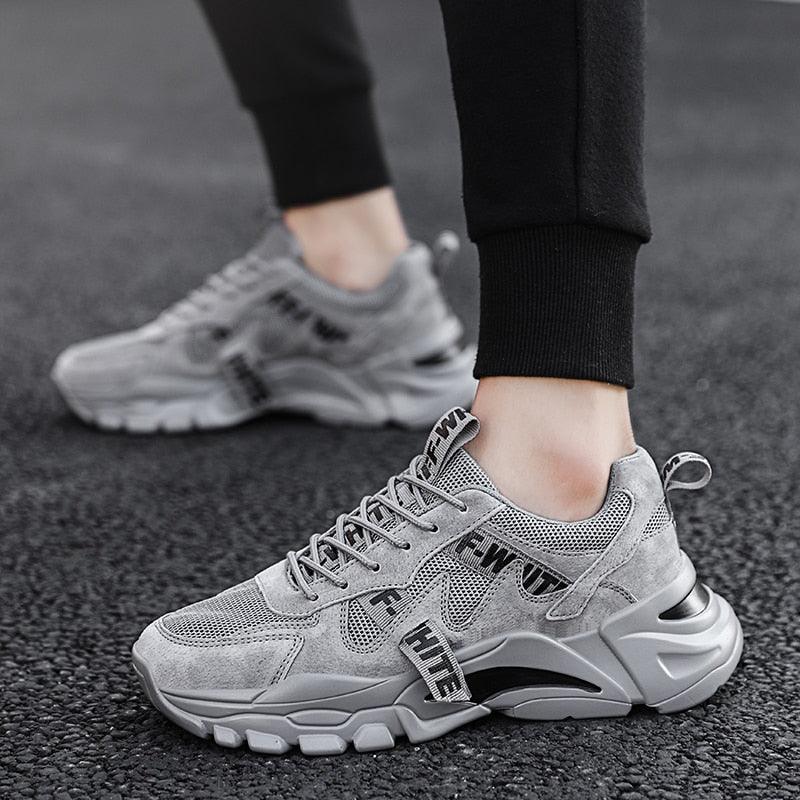 Nouvelles baskets montantes décontractées pour homme, respirantes, sportives, de haute qualité, pour le printemps et l'été, pour la marche, athlétiques, en maille.