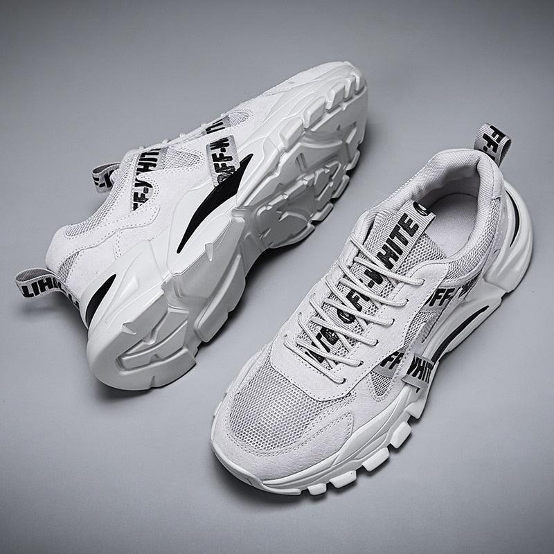 Nouvelles baskets montantes décontractées pour homme, respirantes, sportives, de haute qualité, pour le printemps et l'été, pour la marche, athlétiques, en maille.